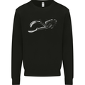 A Lone Scuba Diver Diving Mens Sweatshirt Jumper Black