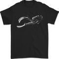 A Lone Scuba Diver Diving Mens T-Shirt 100% Cotton Black