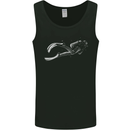 A Lone Scuba Diver Diving Mens Vest Tank Top Black