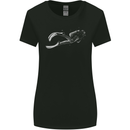 A Lone Scuba Diver Diving Womens Wider Cut T-Shirt Black