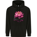 A Lotus Flower Gothic Goth Childrens Kids Hoodie Black