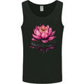 A Lotus Flower Gothic Goth Mens Vest Tank Top Black