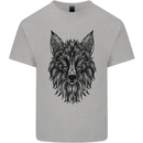 A Mandala Art Fox Mens Cotton T-Shirt Tee Top Sports Grey
