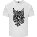 A Mandala Art Fox Mens Cotton T-Shirt Tee Top White