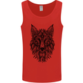 A Mandala Art Fox Mens Vest Tank Top Red