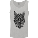 A Mandala Art Fox Mens Vest Tank Top Sports Grey