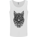 A Mandala Art Fox Mens Vest Tank Top White