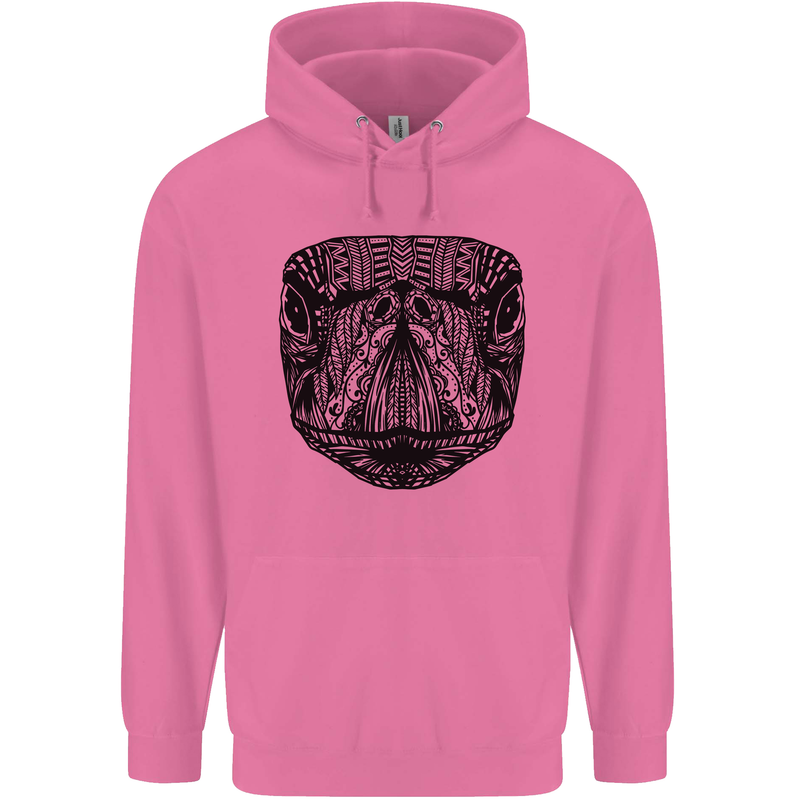 A Mandala Turtle Head Tribal Tortoise Childrens Kids Hoodie Azalea
