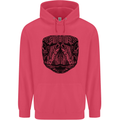 A Mandala Turtle Head Tribal Tortoise Childrens Kids Hoodie Heliconia