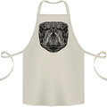A Mandala Turtle Head Tribal Tortoise Cotton Apron 100% Organic Natural