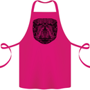 A Mandala Turtle Head Tribal Tortoise Cotton Apron 100% Organic Pink