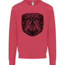 A Mandala Turtle Head Tribal Tortoise Kids Sweatshirt Jumper Heliconia