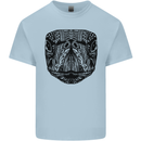 A Mandala Turtle Head Tribal Tortoise Kids T-Shirt Childrens Light Blue