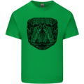 A Mandala Turtle Head Tribal Tortoise Mens Cotton T-Shirt Tee Top Irish Green
