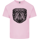 A Mandala Turtle Head Tribal Tortoise Mens Cotton T-Shirt Tee Top Light Pink