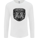 A Mandala Turtle Head Tribal Tortoise Mens Long Sleeve T-Shirt White