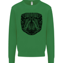 A Mandala Turtle Head Tribal Tortoise Mens Sweatshirt Jumper Irish Green