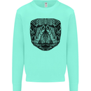 A Mandala Turtle Head Tribal Tortoise Mens Sweatshirt Jumper Peppermint