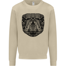 A Mandala Turtle Head Tribal Tortoise Mens Sweatshirt Jumper Sand