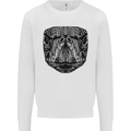 A Mandala Turtle Head Tribal Tortoise Mens Sweatshirt Jumper White