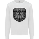 A Mandala Turtle Head Tribal Tortoise Mens Sweatshirt Jumper White
