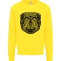 A Mandala Turtle Head Tribal Tortoise Mens Sweatshirt Jumper Yellow