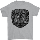A Mandala Turtle Head Tribal Tortoise Mens T-Shirt 100% Cotton Sports Grey