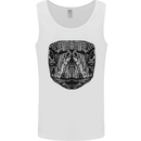 A Mandala Turtle Head Tribal Tortoise Mens Vest Tank Top White