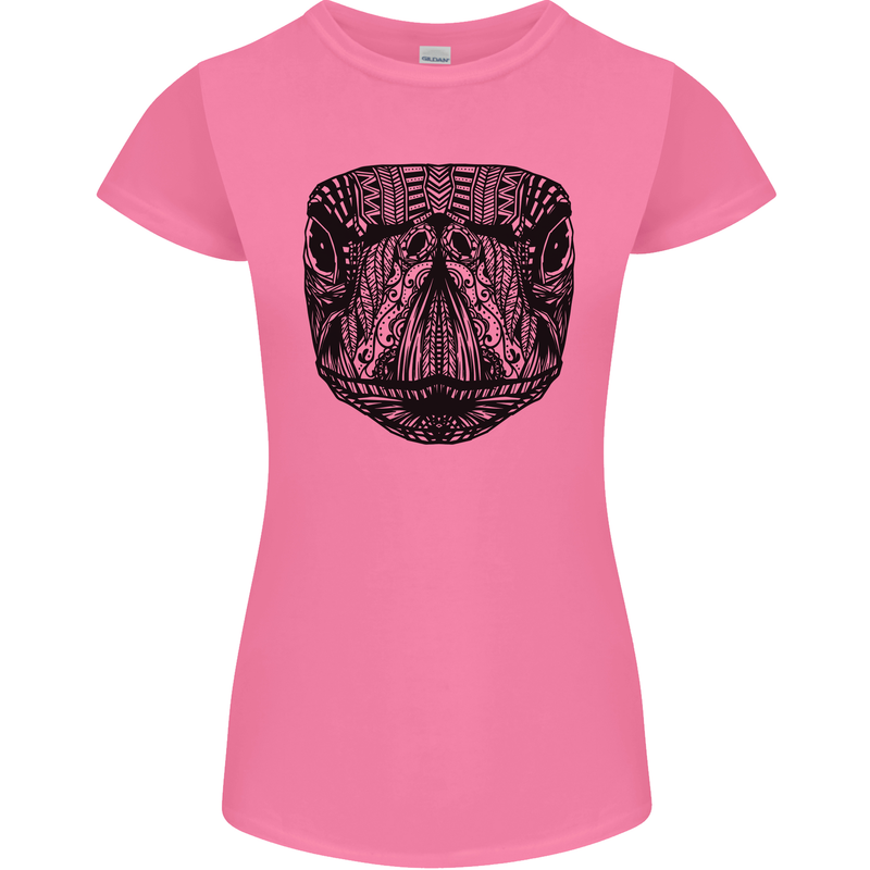 A Mandala Turtle Head Tribal Tortoise Womens Petite Cut T-Shirt Azalea