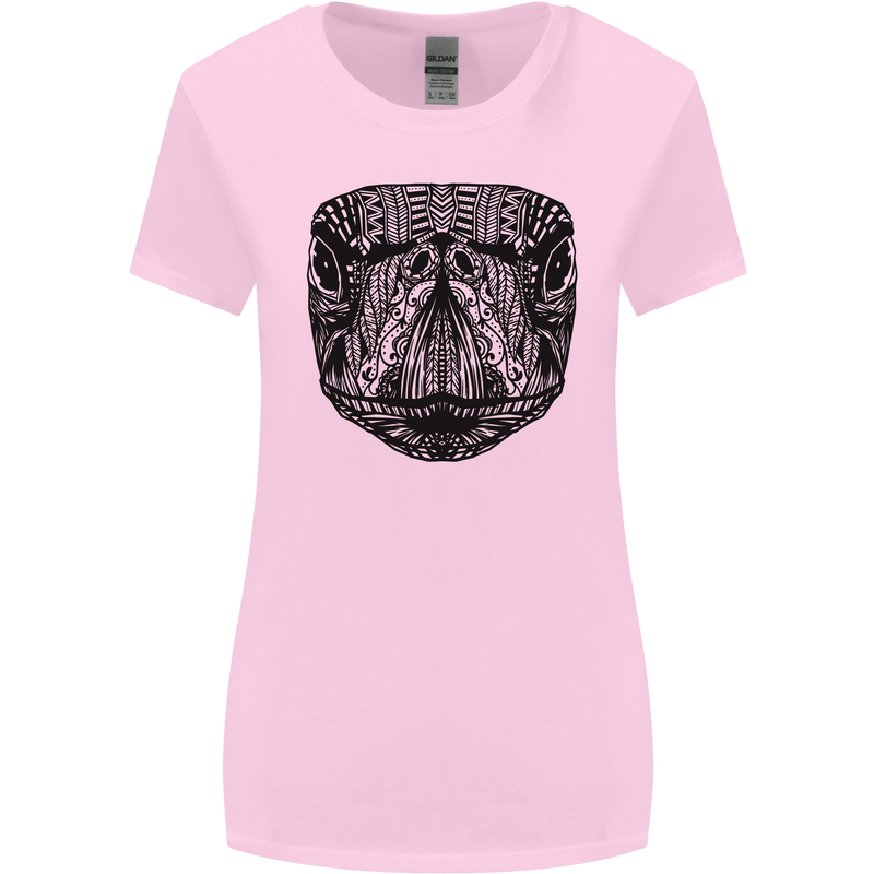 A Mandala Turtle Head Tribal Tortoise Womens Wider Cut T-Shirt Light Pink
