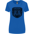 A Mandala Turtle Head Tribal Tortoise Womens Wider Cut T-Shirt Royal Blue