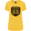 A Mandala Turtle Head Tribal Tortoise Womens Wider Cut T-Shirt Yellow