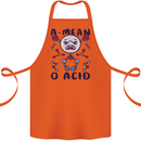 A Mean O Acid Funny Angry Biology Cotton Apron 100% Organic Orange