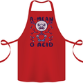 A Mean O Acid Funny Angry Biology Cotton Apron 100% Organic Red