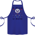 A Mean O Acid Funny Angry Biology Cotton Apron 100% Organic Royal Blue