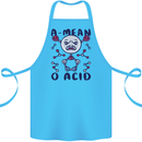 A Mean O Acid Funny Angry Biology Cotton Apron 100% Organic Turquoise