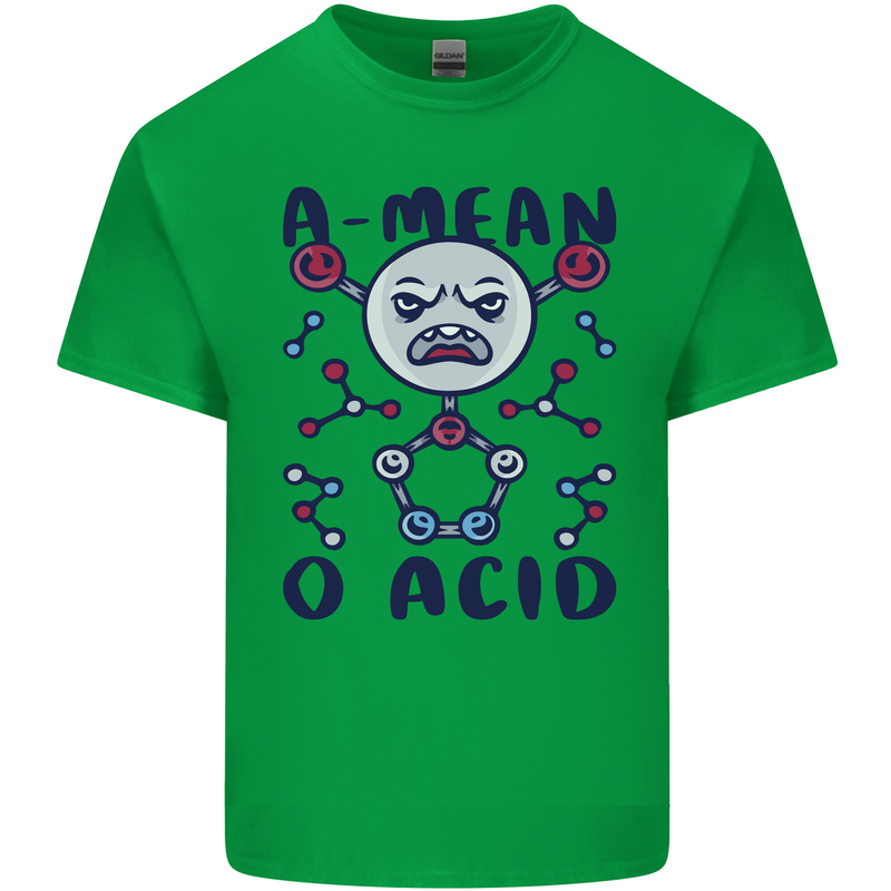 A Mean O Acid Funny Angry Biology Kids T-Shirt Childrens Irish Green