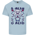 A Mean O Acid Funny Angry Biology Kids T-Shirt Childrens Light Blue