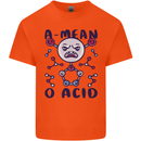 A Mean O Acid Funny Angry Biology Kids T-Shirt Childrens Orange