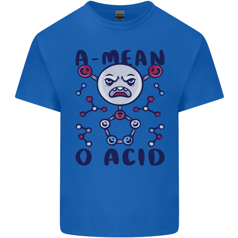 A Mean O Acid Funny Angry Biology Kids T-Shirt Childrens Royal Blue