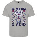 A Mean O Acid Funny Angry Biology Kids T-Shirt Childrens Sports Grey