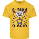 A Mean O Acid Funny Angry Biology Kids T-Shirt Childrens Yellow