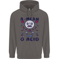 A Mean O Acid Funny Angry Biology Mens 80% Cotton Hoodie Charcoal