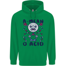 A Mean O Acid Funny Angry Biology Mens 80% Cotton Hoodie Irish Green
