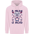 A Mean O Acid Funny Angry Biology Mens 80% Cotton Hoodie Light Pink