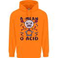 A Mean O Acid Funny Angry Biology Mens 80% Cotton Hoodie Orange