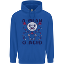 A Mean O Acid Funny Angry Biology Mens 80% Cotton Hoodie Royal Blue