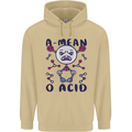 A Mean O Acid Funny Angry Biology Mens 80% Cotton Hoodie Sand