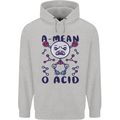 A Mean O Acid Funny Angry Biology Mens 80% Cotton Hoodie Sports Grey