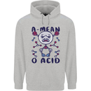 A Mean O Acid Funny Angry Biology Mens 80% Cotton Hoodie Sports Grey
